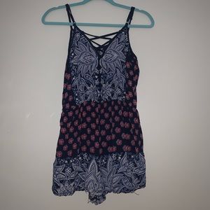 patterned romper
